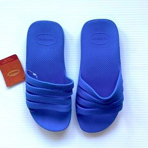 Havaianas Stradi Slides in Blue Star